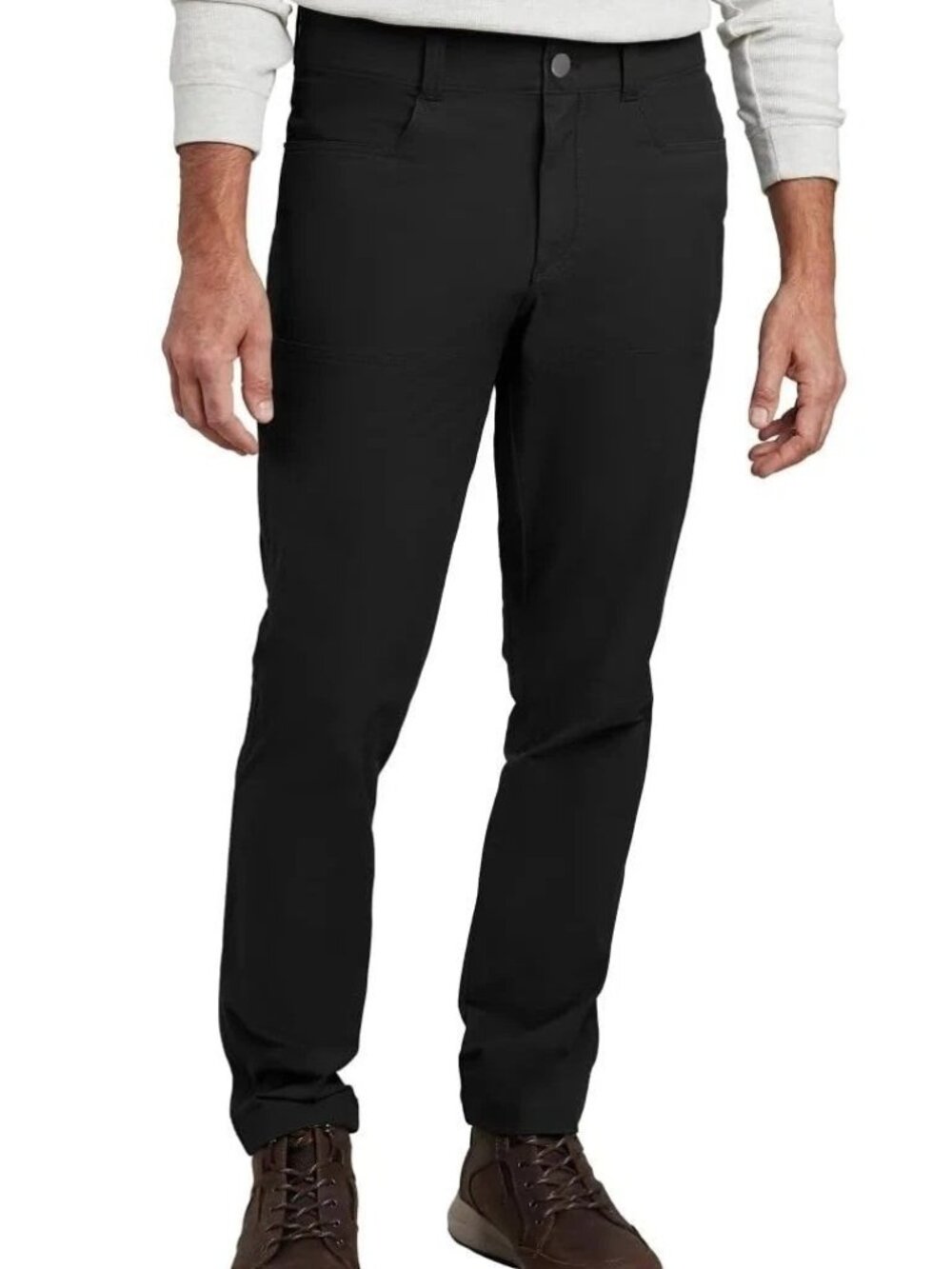 NWOT Kirkland Signature Men's 38x32 Tech Cargo Pants Black Cotton Blend Straight